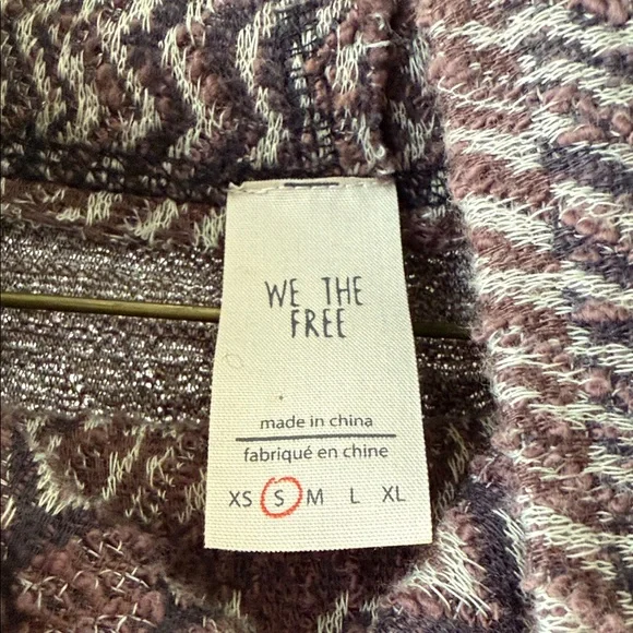 We The Free Black and Brown Cowl Neck Sweater - Picture 2 of 3